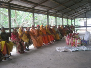 Elderly people  attending at the hall