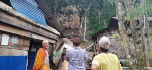 Landslide at Manakamana area