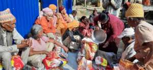 Provide food  for 35 elderly people in Nepal