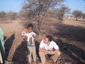 Child with goat
