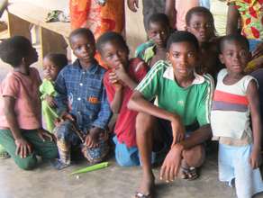 Posing in one village school
