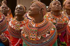 Samburu Women Greet a MADRE Delegation