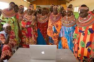 Slideshow at a MADRE Training in Umoja