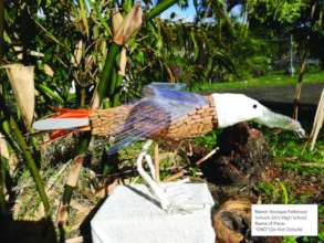 Artwork showing threat of ingesting plastic