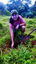 Planting trees makes me happy