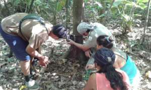 Children learning w/ parkrangers @ Corcovado
