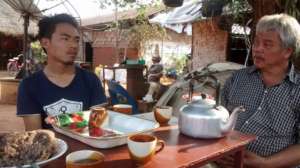 Tea and catch up meeting at Koung Jor