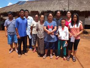 Some residents of Koung Jor receive their glasses