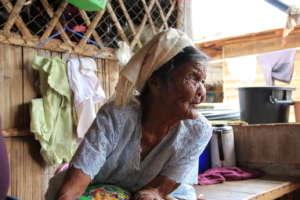 Getting updates from our grandma at the camp