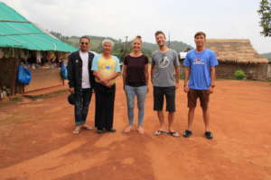 Tom and Iona with the Koung Jor team