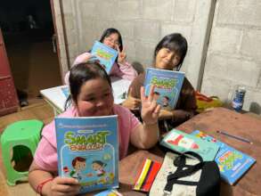 The new work books that you helped fund!