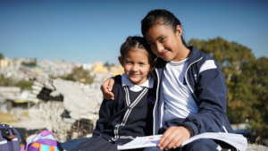 Sisters at Christel House Mexico