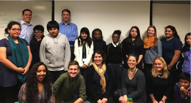 Spark Chicago students and their Spark mentors