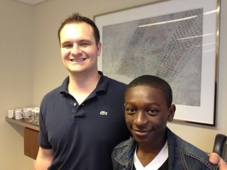 Zavonie with his mentor, a Chicago lawyer