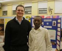 Zavonie and James at Discovery Night