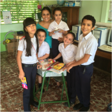 Children at the Santa Juana School