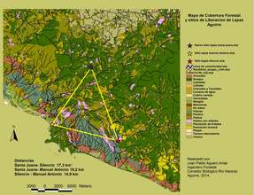 Map of the releasing area