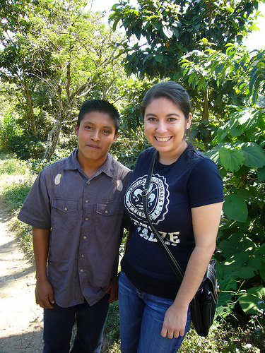 KIND staff visits participant at home