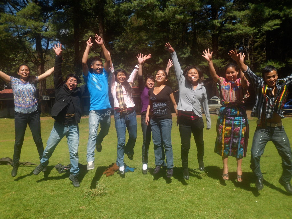 Young leaders at retreat