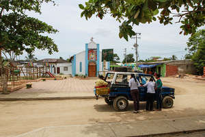 Foundation team inviting locals to a workshop