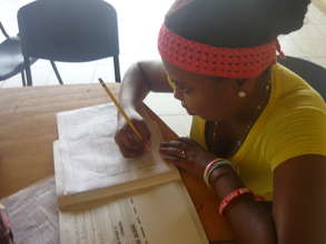 Beneficiary working during the advisory meetings