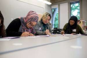 Girls Exploring their stories at Y-WE Write