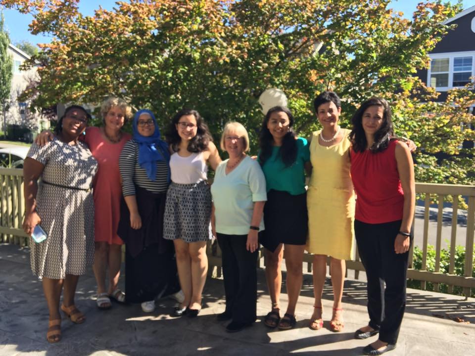 Aisha, Zoya, & Maria with Senator Patty Murray