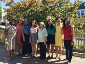 Aisha, Zoya, & Maria with Senator Patty Murray