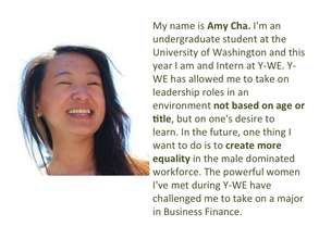 Amy takes on a major in Business Finance