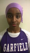 Kadija in track uniform