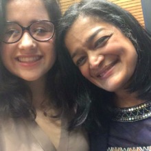 Zoya with her mentor, Pramila