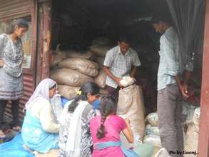 Distribution or relief material