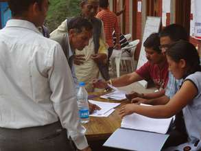 Monitoring of materials distributed