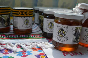 Jars of honey for sale