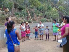Ana leads the "spider web" activity
