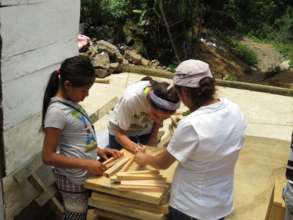 Peacework building beehive boxes