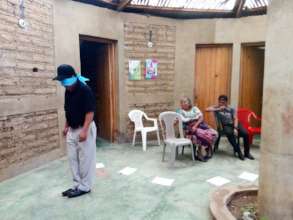 A team-building exercise at a recent training