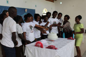 Graduation celebration means cake!