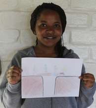 Irene with Her Self-Portrait in 2015