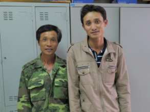 Binh and his father Tho