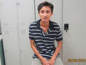 Binh after surgery, eager to return home