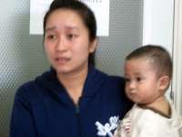 Hung and his mom back in 2012, very scared