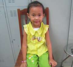 Nga post-surgery, excited for school!