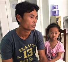 Nga and her father Huy