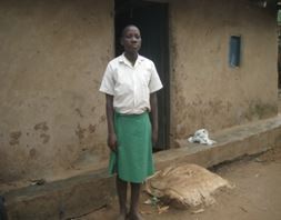 Student NS in school uniform