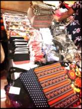 Products made by girls sold at a bazaar