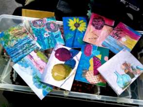 girls' art cards