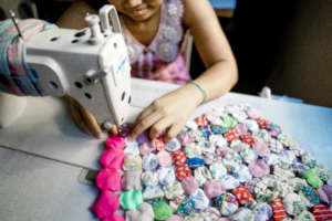 Sewing her way to success