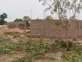 Back of the dormitory and house of the supervisor