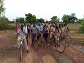 Students coming back from the exam